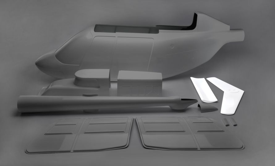 Leitwerk-Set Jet Ranger XL