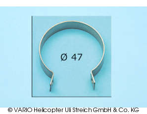 Edelstahlschelle 47 mm