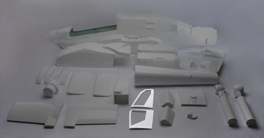 Türen rechts Apache 1:7, 2-tlg.