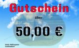 Online Gutschein über 50 €