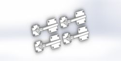 Hecktür-Scharniere x4 1:6