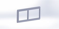 Fenster in Fenster Schiebetür 1:6