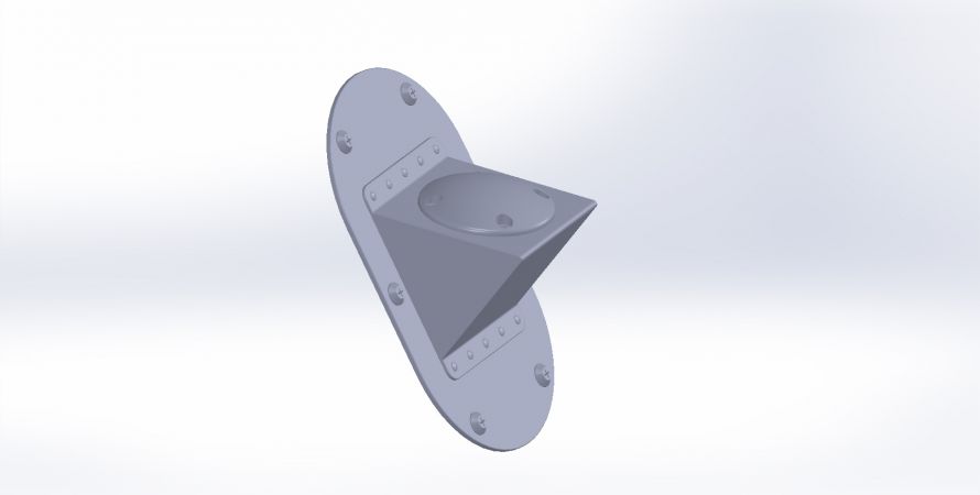Sensor antenna Fenestron 1:4