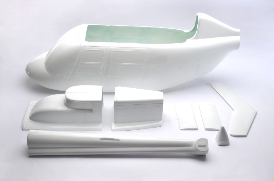 JetRanger 1:6.5 basic airframe GRP