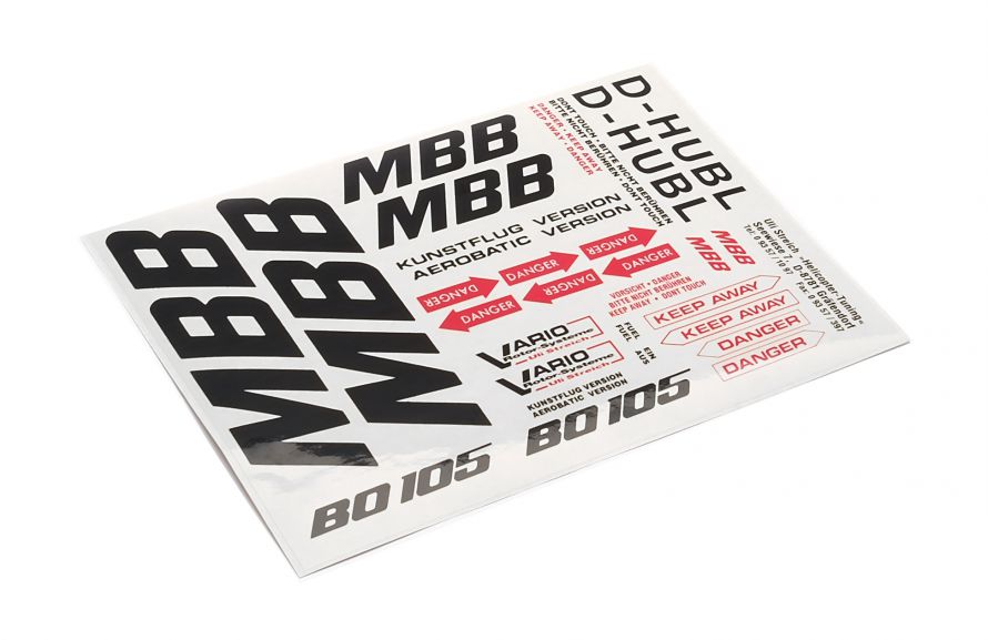Decal sheet Bo 105 MBB