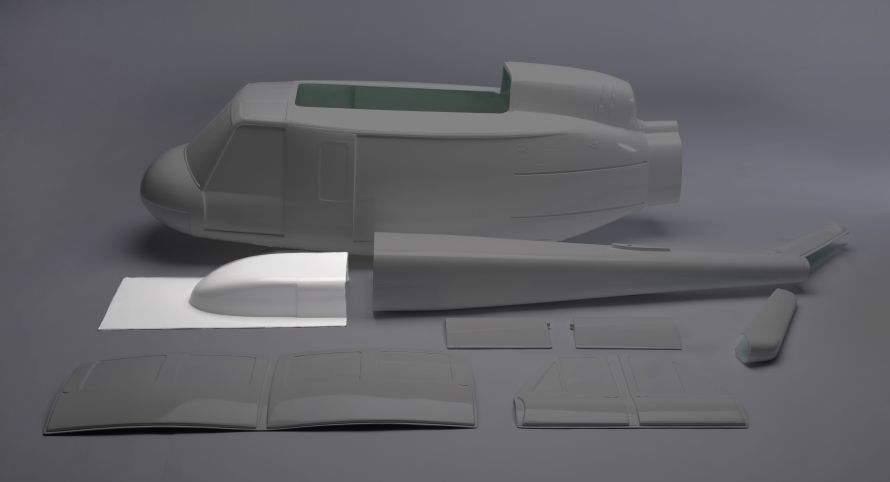 GRP top cover Bell UH-1D 1100