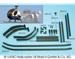 Skid landing gear for Schweizer 300 C