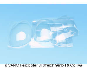 Glazing set for BO 105, clear
