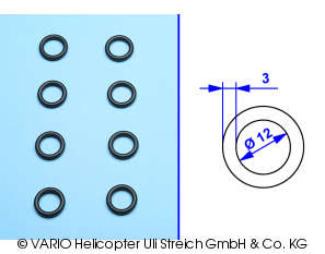 O-ring 3 x 12 mm hard