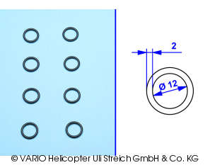 O-ring 2 x 12 mm soft