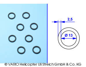 O-ring 2.5 x 13 mm soft