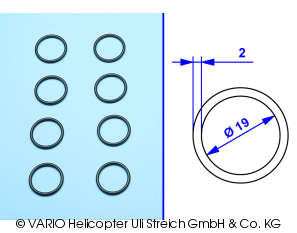 O-ring 2 x 19 mm soft