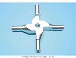 Four-bladed hub, 6 mm ∅
