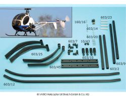 Skid landing gear for Schweizer 300 C