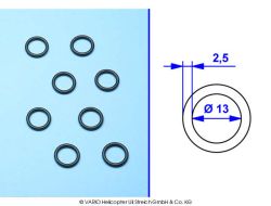 O-ring 2.5 x 13 mm soft