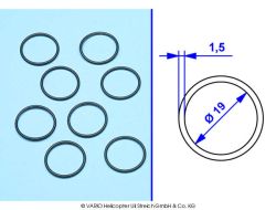 O-ring 1.5 x 19 mm soft