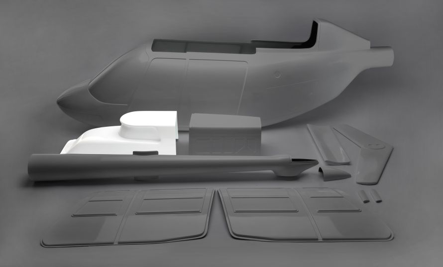 Front cowling JetRanger 1:4