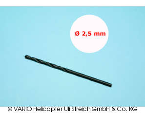 Twist drill 2.5 mm