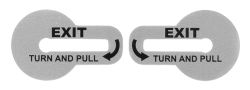 door latch stickers