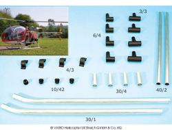 Skid landing gear for Alouette II