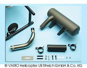 Silencer system Bell 47G II