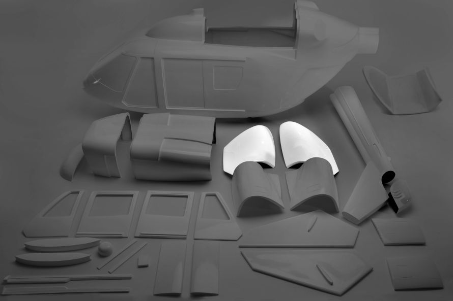 Clamshell doors BK117, le.&ri.