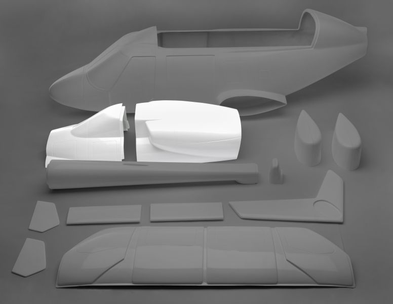 2-piece canopy, Bell 230