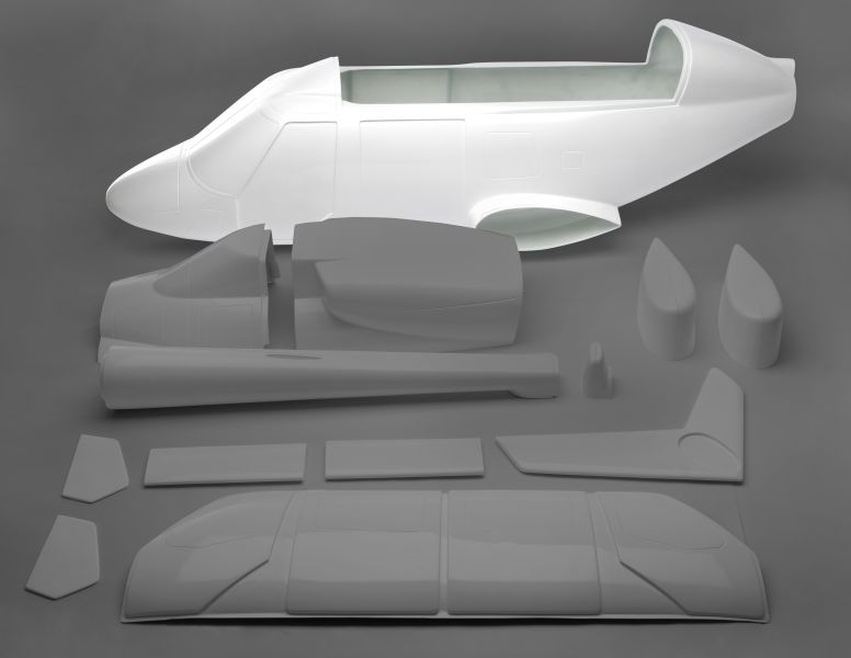 Front fuselage part Bell 230 1:7