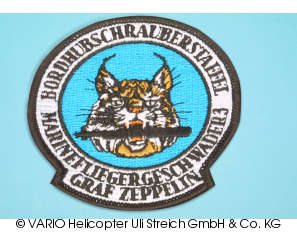 Sew-on badge Lynx with submarine