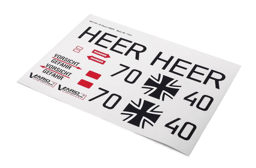 Decal sheet UH-1D HEER