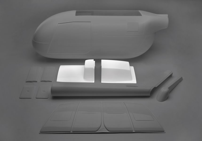 Cowling BO 105 1:6, 2-part