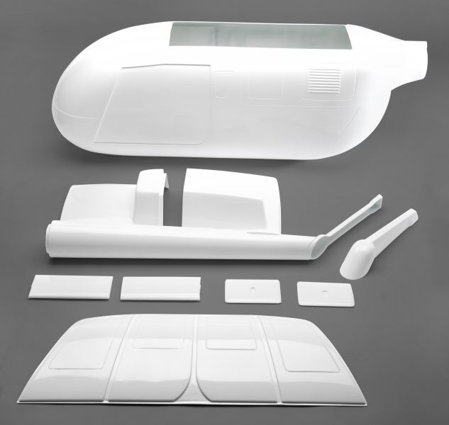 BO 105 complete fuselage, 13-piece