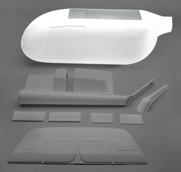 Front fuselage part BO 105 1:6