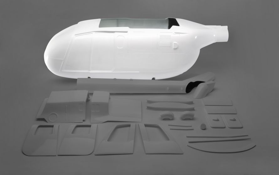 Front fuselage part BO 105 1:5