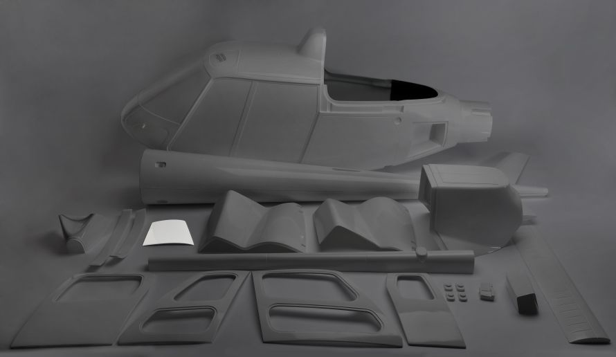Left rear door Ecureuil 1:4