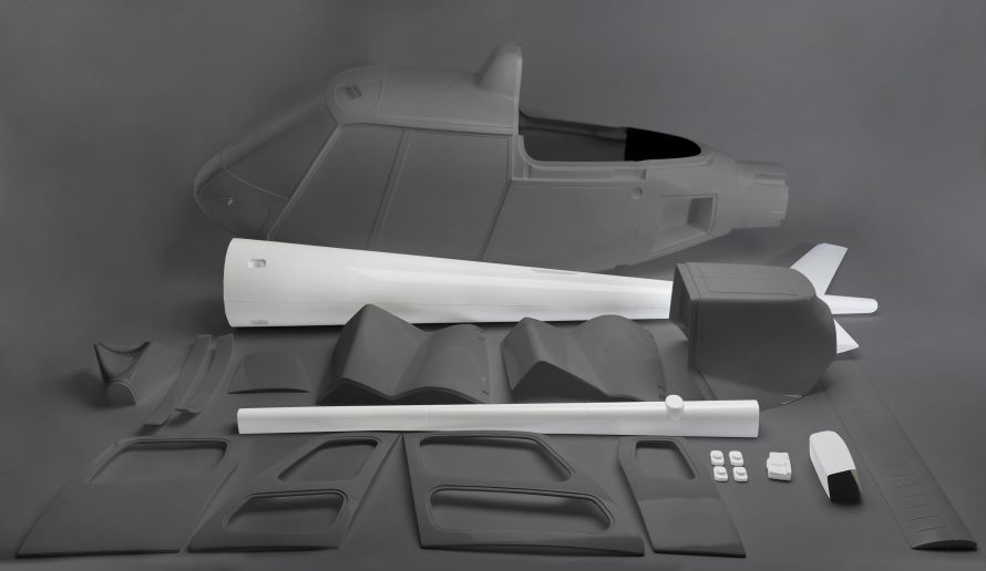 Ecureuil turbine tail boom incl. accessories (8-piece)