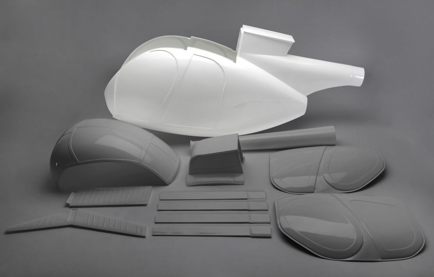 Front fuselage part Hughes 500 D/E 1:5