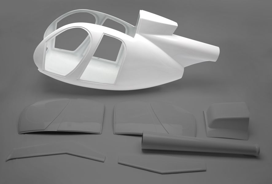 Front fuselage part Hughes 500 D/E 1:6
