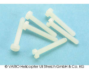 PVC screw M 3 x 20