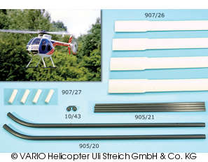 Skid landing gear for Hughes