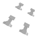 Door handles rear trapdoors x4 1:6