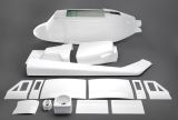 Bell 212 fuselage, 1:6 scale, 15 parts