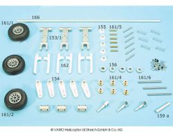 Retractable undercarriage with lowering set