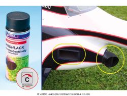 Heat-resistant matt black spray paint