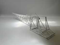 Lattice body baby Lama stainless steel powdercoated white