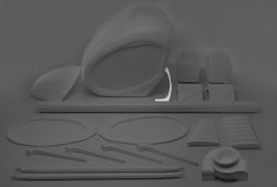 Upper spoiler for Schweizer 300 canopy (large)
