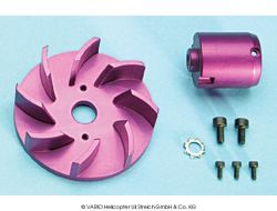 Turbo-fan aluminium, 1/4 28 UNF