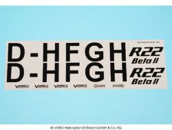 Decal sheet Robinson R22