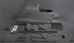 Interface skid-fuselage, Ecureuil 1:5, 2 pcs.