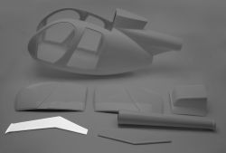 Hughes 500 vertical stabilizer 1:6